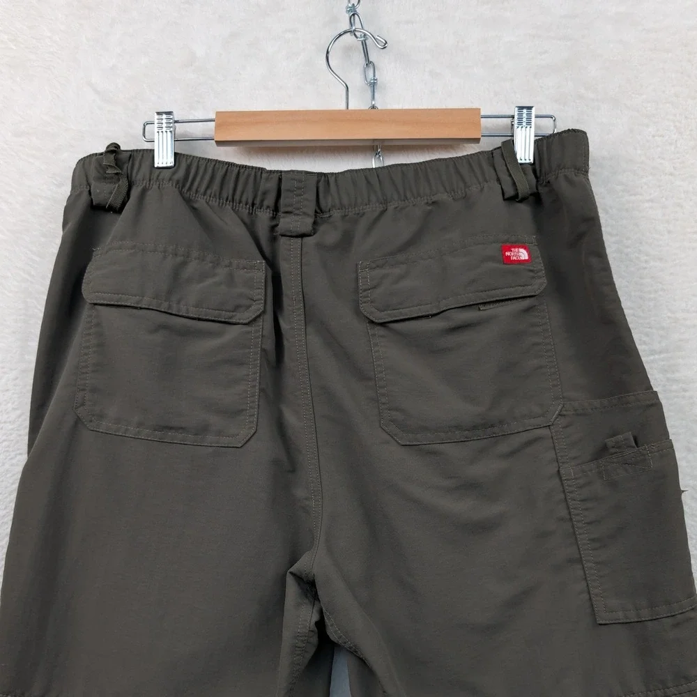 The North Face Convertible Pants Mens 38x30 Large Olive Green Gorpcore Hiking